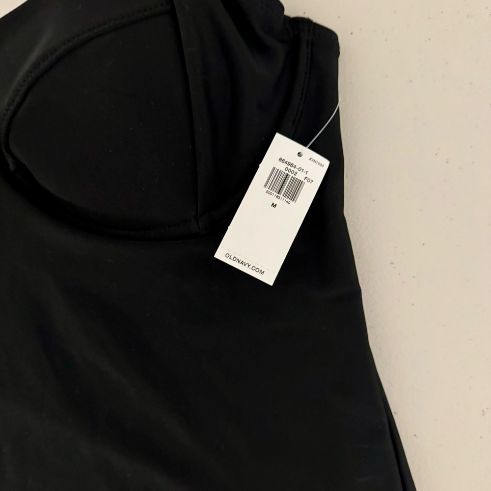 Old Navy - NWT - Underwire Tankini Swim Top in Black - M - Picture 9 of 10